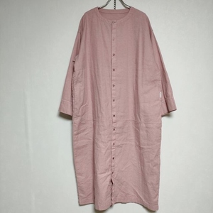 nest Robe UpcycleLino コットンリネン コクーンドレス 01231-1294 ワンピース 23SS ピンク ネストローブ 4-0916M 244962