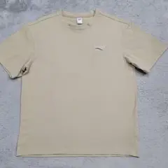 Reebok　リーボック　Tシャツ　L　ベージュ　ロゴ