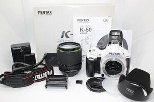 ■A品■ペンタックス PENTAX K-50 ボディ ＋ SMC DA 18-135mm F3.5-5.6 ED AL DC WR レンズキット デジタル一眼レフ 元箱付き #Z4341