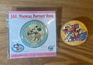 Tokyo Disney Resort Pin Sponsor JAL Magical Fantasy tour 2001,2002 ディズニー　ミッキー　ピンバッジ　日本航空