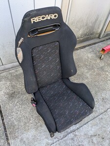 レカロ RECARO SR3 SR-3 ルマンカラー 両ダイアル 底止め式 セミバケットシート セミバケ　S１４シルビア　助手席レール付き　