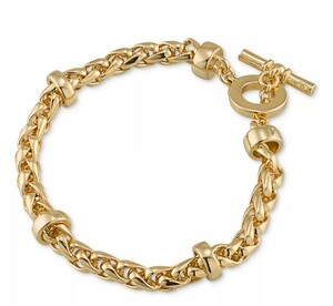 2024最新♪　直営　日本未発売　LAUREN RALPH LAUREN ラルフローレン Gold-Tone Heavy Chain Toggle Bracelet　本物をお届け♪