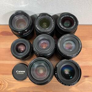 1343　Canon キャノン AF レンズ　8本 まとめ売り 一眼レフカメラ デジタルカメラ キヤノン ジャンク 
