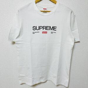 Supreme Est.1994 Tee White Red M 21aw 2021年 白 赤 ホワイト レッド エスト 1994年 ボックスロゴ 胸ロゴ