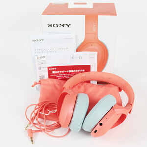 【中古】 ヘッドホン SONY WH-H910N DM オレンジ h.ear on 3 Bluetoothヘッドホン ノイズキャンセリング ソニー