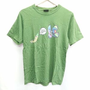 ◇ PS Paul Smith ポールスミス クルーネック おしゃれ 半袖 Tシャツ サイズM グリーン系 メンズ E