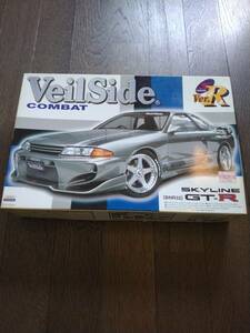 アオシマ　VeilSide COMBAT SKYLINE GT-R （BNR32） ヴェイルサイド　R32 GT-R コンバットモデル　未組立（ジャンク品）