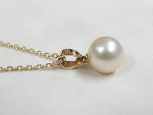 K14 MIKIMOTO パール8mm ネックレス　40㎝　 /R4334