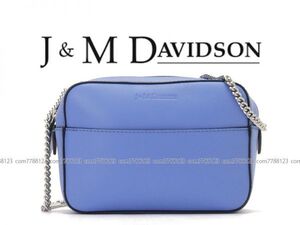 未使用9.3万《J&M DAVIDSON》チェーン ポシェット PEBBLE MINIペブル ミニJ&M デヴィッドソン 本革 斜め掛け ボディ バッグ インスタ