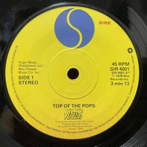 ◆UKorg7”s!◆THE REZILLOS◆TOP OF THE POPS◆