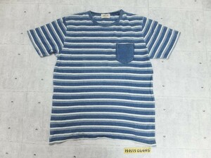 着心地◎GLOBAL WORK グローバルワーク 胸ポケット付 ボーダーTシャツ