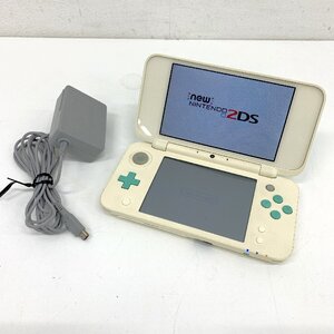 秦野店【中古品】1-50 Nintendo 任天堂 ニンテンドー 2DS LL 本体 JAN-001 Animal Crossing 充電コード付き 初期化 簡易動作確認済み