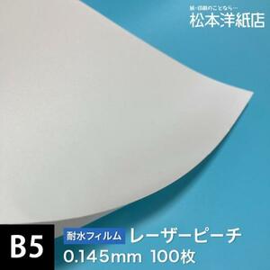 レーザーピーチ 0.145mm B5サイズ：100枚 印刷紙 印刷用紙 松本洋紙店