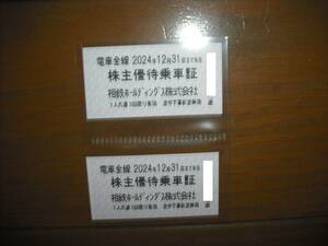 ◎相鉄ホールディング 株主優待乗車証 ２枚 2024年12月31日まで有効 乗車券 相模鉄道 ◎