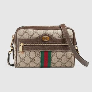 13.7万【未使用】GUCCI グッチ GGスプリーム ミニ ショルダーバッグ 517350 96IWS 8745 斜めがけ シェリー【ヴィンテージ風】