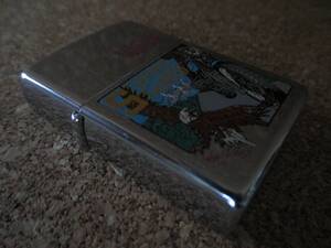 ZIPPO 『BORN TO RIDE SOARING THUNDER』1992年10月製造 イーグル 白頭鷲 ハーレー インディアン オイルライター ジッポ 廃版激レア