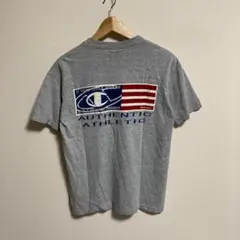 champion チャンピオン　Tシャツ 半袖　古着　バッグプリント　グレー　M