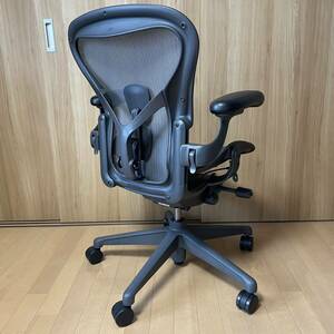 アーロンチェア リマスタード フル装備 ハーマンミラー グラファイト サイズA Herman Miller Aeron Chair ゲーミングチェア デスクチェア