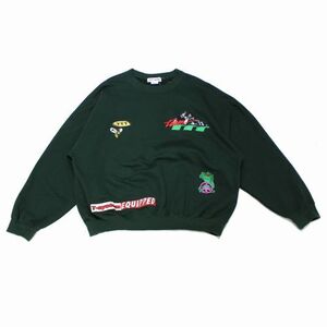 TTT MSW ティー 24SS Mulch embroidery crew neck sweat スウェット M グリーン