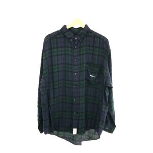 DESCENDANT ディセンダント 21/SS 211BRDS-SHM02 HYANNIS B.D LS SHIRT ボタンダウン長袖シャツ トップス カットソー 2 ブラックォッチ