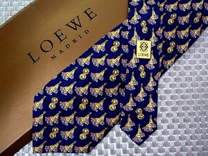 ♪32965C♪良品【鈴 ベル 柄】ロエベ【LOEWE】ネクタイ