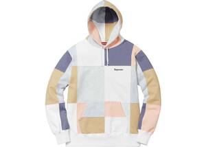 Supreme Patchwork Hooded Sweatshirt White L 17aw シュプリーム パッチワーク スウェット パーカー 白 ホワイト