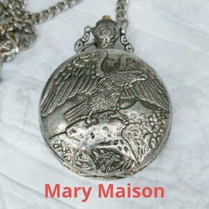 不動品　手巻き　鷹　Mary Maison 時計　懐中時計