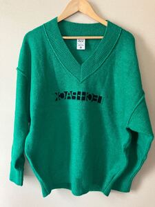 NIKE VネックセーターNIKE NSW TP ENG KNIT SWEATER G グリーン・緑 サイズＭ