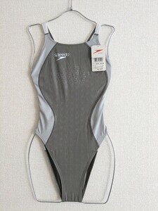 【新品】speedo 競泳水着 アクアブレード ハイレグ ウロコ fastskin ハイカット Oサイズ