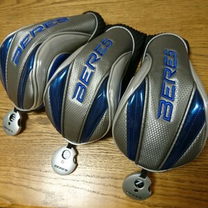 HONMA BERES FW■ホンマ ベレス フェアウェイウッド ヘッドカバー ３個まとめて ブルー