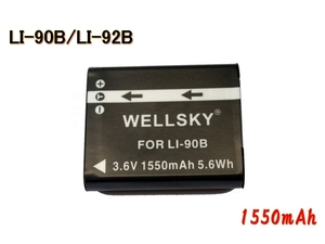 LI-90B LI92B 互換バッテリー 純正充電器で充電可能 残量表示可能 純正品と同じよう使用可能 OLYMPUS オリンパス Tough TG-5 TG-6