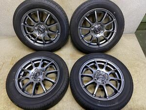 155/65R14 75S PRACTIVA JAPAN 14x4.5J +43 100/4H 社外品　4本　20年製バリ山　軽自動車