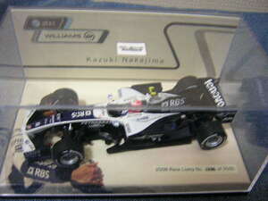 1/43　MINICHAMPS　2008年　ウィリアムズトヨタFW30　中嶋一貴　ハイボックス仕様