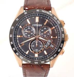 定価10.8万円 美品 CITIZEN シチズン コレクション ダイレクトフライト BY0132-04E PGチタン ソーラー電波 メンズ 腕時計