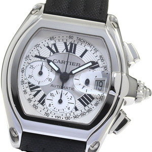 カルティエ CARTIER W62006X6 ロードスターLM クロノグラフ デイト 自動巻き メンズ 良品 _816434