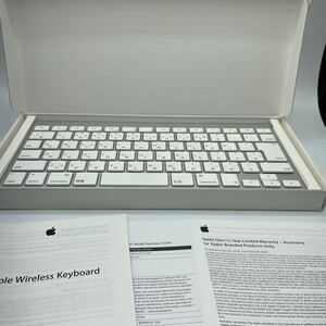 美品　保管品　Apple ワイヤレスキーボード Bluetooth 日本語配列 Keyboard 純正　MC184J/B Bluetooth