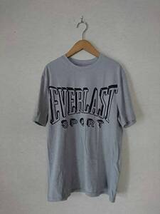 【 アメリカンブランド古着 EVERLAST 】半袖Tシャツ colorグレー L/G 綿混 【 EVERLAST sport 】　396-4F0220