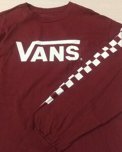 古着/長袖Tシャツ/ロンT/ロンスリ/VANS/ヴァンズ/サイズ M/Made in Mexico/オールド/レトロ/アメカジ