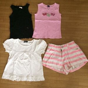 ☆女の子 110サイズ ブランド服セット売り☆夏物 数回使用のみ極美品☆ジェニィ KP GAP コムサイズム☆Tシャツ ノースリーブ ハーフパンツ