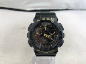 【CASIO G-SHOCK】カシオジーショック　GA-100CF-1A9JF　腕時計　ゴールド×ブラック　SY02-G2U