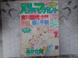 月刊別冊マーガレット 1991 NO.7月号 15歳のレビュー SINGLES イタズラなKiss すっとんきょーな兄妹 みつめていたい　集英社　昭和