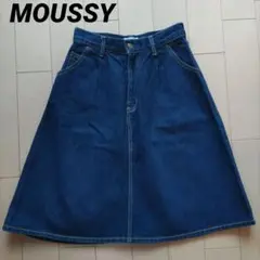 【美品】moussy　デニムスカート　マウジーデニム