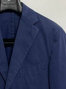 BOGLIOLI COAT ボリオリ コート 名作 ネイビー ブルー コットン ジャケット 446 ビームス取扱い 春夏物 非常に軽いアンコン仕立て 送料込