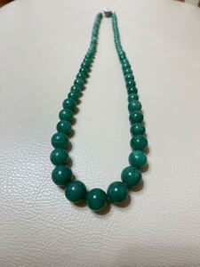 緑　水晶　 ネックレス　 アクセサリー　 天然石　パワーストーン　リラックス　1233-04-2