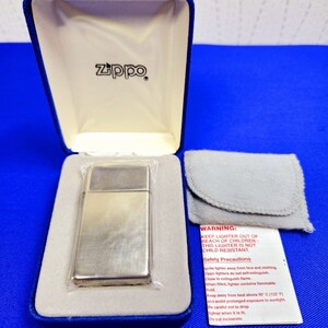 ZIPPO ジッポー オイルライター◆STERLING スターリング 1997◆SILVER シルバー 銀素材◆スリムタイプ◆未使用/未開封品