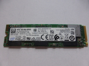 Intel SSD 660p SERIES M.2 NVMe Type2280 Gen 3.0x4 512GB 電源投入回数406回 使用時間5014時間 正常96% SSDPEKNW512G8 中古品です