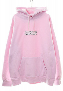 シュプリーム SUPREME 19AW BANDANA BOX LOGO HOODED SWEATSHIRT PINK XL バンダナ ボックス ロゴ フーデッド パーカー ピンク ☆AA★24090