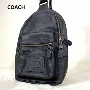 【極美品】coach ボディバッグ ヘルプレザー ショルダーバッグ 黒 32239 斜め掛け メンズ ブラック系 クロスボディ