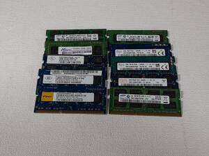 PC3-10600S DDR3-1333 PC3-12800S DDR3L-1600 PC3-8500S 2GB メモリ 10枚セットミクス ブランド ミクスス ピード 動作未確認