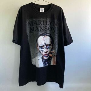 90s 00s vintage MARILYN MANSON rare print ANVIL body ヴィンテージ マリリンマンソン Tシャツ レア バンドT 両面プリント